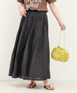 シアーチェックプリーツスカート