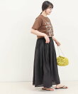 シアーチェックプリーツスカート
