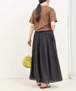 シアーチェックプリーツスカート