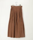 シアーチェックプリーツスカート