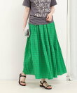 シアーチェックプリーツスカート