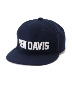 BEN DAVIS BEN DAVIS キャップ メンズ ウール ワッペン ロゴ ラザル 帽子 キャップ ネイビー ブラック ブルー【送料無料】