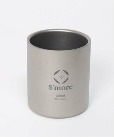 S'more S'more/(U)【Titanium cup double 】二重構造 チタンカップ 220ml アイモハ 食器・調理器具・キッチン用品 グラス・マグカップ・タンブラー シルバー【送料無料】