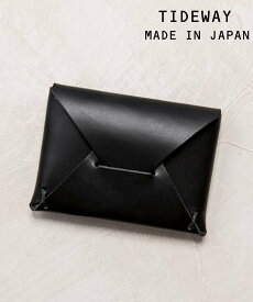 TIDEWAY TIDEWAY/ENVELOPE CARD CASE カードケース 名刺入れ 本革 リアルレザー 日本製 MADE IN JAPAN ギフト タイドウェイ T2437 セットアップセブン 財布・ポーチ・ケース 名刺入れ・カードケース ブラック ブラウン ベージュ【送料無料】