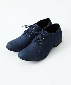 MK MICHEL KLEIN homme デニムプレーントゥーシューズ ミッシェルクランオム シューズ・靴 その他のシューズ・靴 ブルー【送料無料】