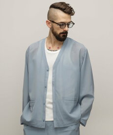 Schott SLUB CHIFFON CARDIGAN/スラブシフォン カーディガン ショット トップス カットソー・Tシャツ ブルー ブラック【送料無料】