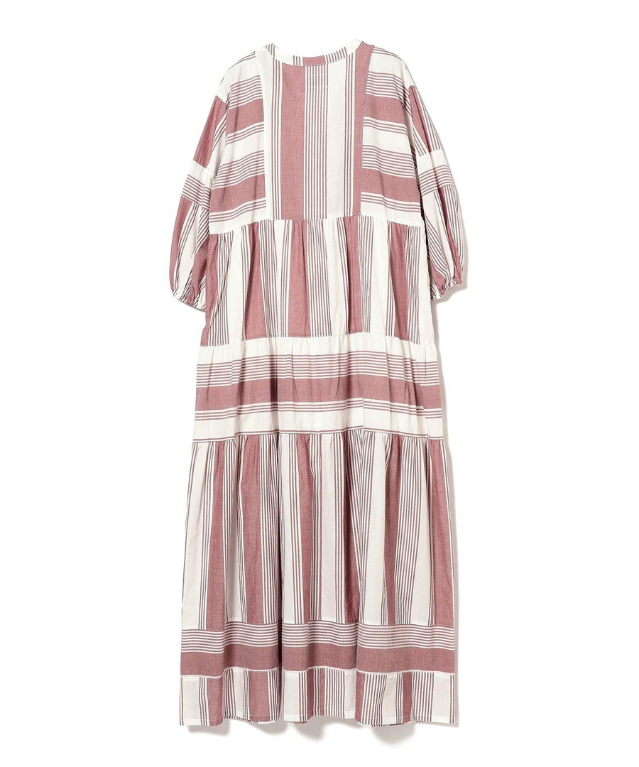 【SALE/50%OFF】B:MING by BEAMS ambiance / Stripe Dress ビームス アウトレット ワンピース・ドレス ワンピース ブラック レッド【送料無料】 - メイン画像 17