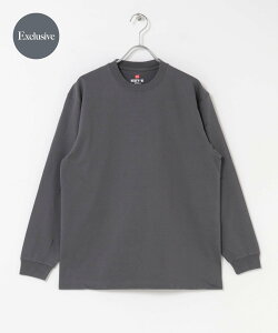 �ySALE�^50%OFF�zURBAN RESEARCH DOORS �w�ʒ��xHANES×DOORS BEEFY-T DOORS FIT LONG-SLEEVE �A�[�o�����T�[�`�h�A�[�Y �g�b�v�X �J�b�g�\�[�ET�V���c �z���C�g �O���[ �l�C�r�[ �u���b�N