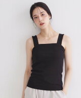 OPAQUE.CLIP ワイドストラップリブキャミソール【洗濯機OK】 オペークドットクリップ トップス アンサン…