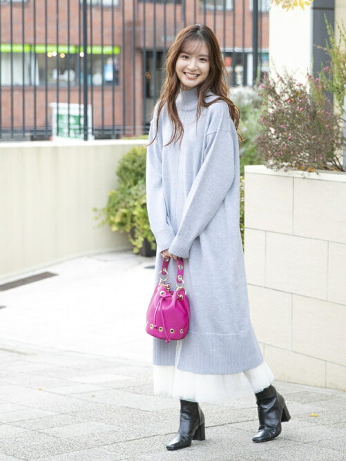 Vicky ハイネックスリットニットワンピース Rakuten Fashion 楽天ファッション 旧楽天ブランドアベニュー Bw6923