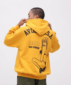 AVIREX �sWEB&DEPOT����tBLACK SCORPIONS SWEAT PULL OVER PARKA / �u���b�N�X�R�[�s�I�� �X�E�F�b�g �A���B���b�N�X �g�b�v�X �p�[�J�[�E�t�[�f�B�[ �C�G���[ �O���[�� �I�����W �u���b�N �O���[�y������