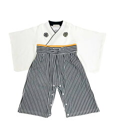 BACKYARD FAMILY Aenak アエナック 男児はかまロンパース ローラ マタニティウェア・ベビー用品 ロンパース・カバーオール グレー ホワイト