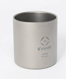 S'more S'more/(U)【Titanium cup double 】二重構造 チタンカップ 450ml アイモハ 食器・調理器具・キッチン用品 グラス・マグカップ・タンブラー シルバー【送料無料】