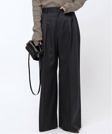 AP STUDIO New High-waisted wide Pants エーピーストゥディオ パンツ スラックス・ドレスパンツ ブラック グレー【送料無料】