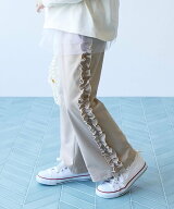 devirock 【イージーウォッシュ】乾燥機OK サイドフリルパンツ 子供服 キッズ 女の子 26AW デビロック パ…