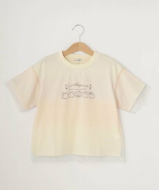 【SALE／10%OFF】SHOO・LA・RUE 【すみっコぐらし】チュール重ねTシャツ シューラルー トップス カットソー・Tシャツ ホワイト ブルー