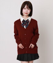 楽天市場】制服 カーディガン 赤（カラーワインレッド）の通販