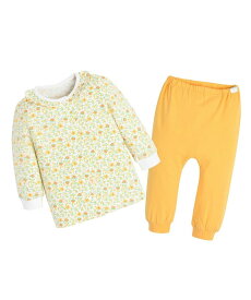 【SALE／50%OFF】moimoln 【ルームウェア】クリップレイトップス&パンツ モイモルン インナー・ルームウェア その他のインナー・ルームウェア イエロー