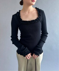 EDIT.FOR LULU �yOPERA SPORT/�I�y���X�|�[�c�zROSIE SEAMLESS TOP �G�f�B�b�g �t�H�[ ���� �g�b�v�X �J�b�g�\�[�ET�V���c �u���b�N�y���������z