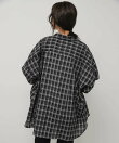 『接触冷感』UVケアチェックルーズシャツ