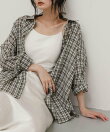 『接触冷感』UVケアチェックルーズシャツ