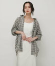 『接触冷感』UVケアチェックルーズシャツ