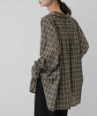 『接触冷感』UVケアチェックルーズシャツ