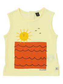 【SALE／50%OFF】moimoln モイモルン/SOFT&サムノースリーブTシャツ モイモルン トップス その他のトップス イエロー ホワイト