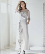 【SALE／50%OFF】DRESS+ レースブラウス ジャンプスーツ セットアップ パンツドレス パーティードレス ド…
