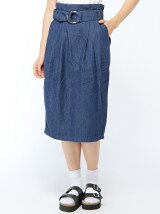 【Dukkah】(L)リングベルトタイトスカート