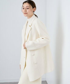 【SALE／40%OFF】ANAYI リバーピーコート アナイ ジャケット・アウター ピーコート ブラウン ホワイト ブルー ネイビー【送料無料】