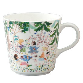 NARUMI 【公式】アンナエミリア マグカップ(Time to Relax) 340cc ナルミ 食器・調理器具・キッチン用品 グラス・マグカップ・タンブラー グリーン