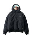 Nylon puff hooded jkt