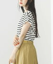 BEAMS HEART / 袖タック ボーダープルオーバー