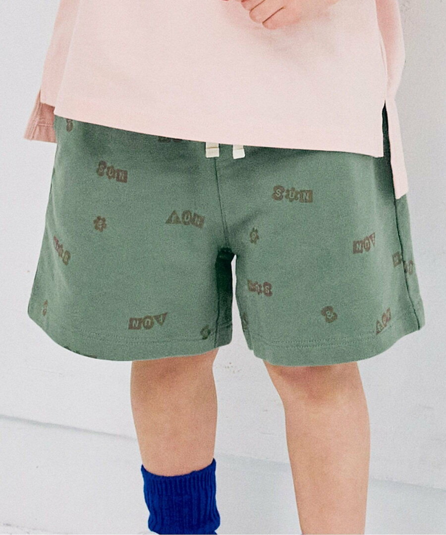 【SALE/20%OFF】p.premier イロチ買いしたい総柄イージーハーフパンツ エフオーオンラインストア パンツ その他のパンツ ブラウン カーキグリーン グレー ベージュ レッド - メイン画像 5