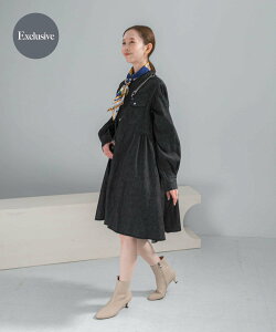 �ySALE�^50%OFF�zURBAN RESEARCH ROSSO �w�ʒ��xWrangler×ROSSO WESTERN MINI DRESS �A�[�o�����T�[�`���b�\ �����s�[�X�E�h���X �����s�[�X �u���[ �u���b�N�y���������z