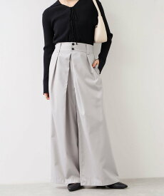 【SALE／40%OFF】VIS フロントタックデザインワイドパンツ ビス パンツ その他のパンツ ベージュ