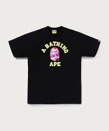 A BATHING APE STA CAMO COLLEGE TEE ア ベイシング エイプ トップス カットソー・Tシャツ ブラック ホワ…