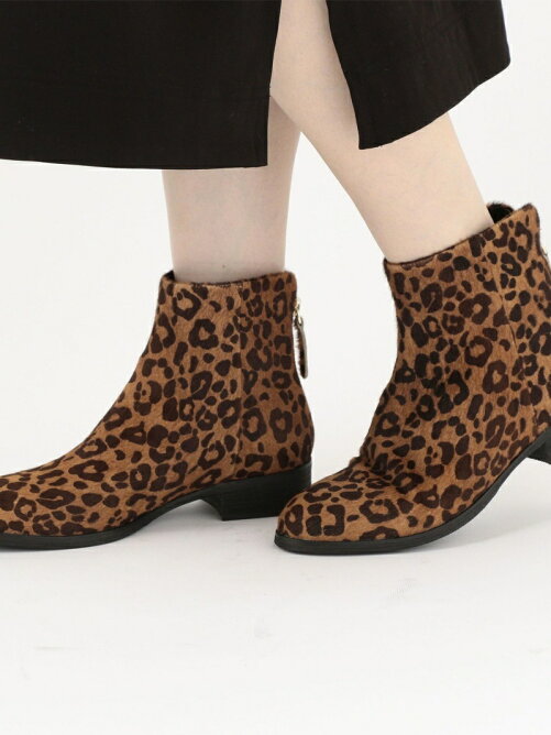 Ships レオパードフラットショートブーツ Rakuten Fashion 楽天ファッション 旧楽天ブランドアベニュー V