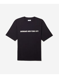【SALE／50%OFF】Saturdays NYC Surf Spot Relaxed SS Tee サタデーズ　ニューヨークシティ トップス カットソー・Tシャツ ブラック ホワイト