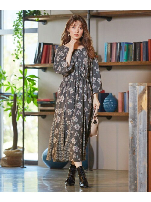 Feroux Mucha アートフラワープリントワンピース Rakuten Fashion 楽天ファッション 旧楽天ブランドアベニュー Dv0929