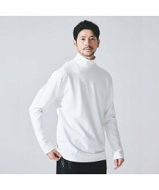 5351POUR LES HOMMES 【定番人気】ストレッチポンチハイネック 長袖Tシャツ ゴーサンゴーイチプールオム トップス カットソー・Tシャツ ホワイト ブラック グレー【送料無料】