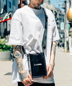 【SALE／20%OFF】Subciety CLEAR SHOULDER BAG サブサエティ バッグ ショルダーバッグ ブラック ブラウン イエロー パープル【送料無料】