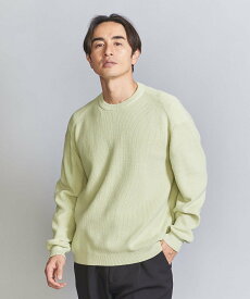 【SALE／50%OFF】BEAUTY&YOUTH UNITED ARROWS ガス コットン アゼ フォルム クルーネック ニット ユナイテッドアローズ アウトレット トップス ニット グリーン グレー ネイビー【送料無料】