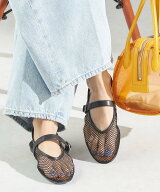 【SALE／30%OFF】SHIPS WOMEN メッシュ メリージェーン フラット シップス シューズ・靴 その他のシュー…