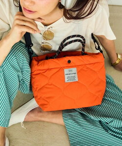 KiU �ʒ�PADDED DAY TOTE MINI BAG �p�f�b�g �f�C�g�[�g �~�j �o�b�O ���� 25AW �t���[�N�X�X�g�A �o�b�O �g�[�g�o�b�O �u���b�N �u���E�� �I�����W