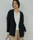 ジャージーノーカラージャケット