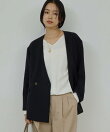 ジャージーノーカラージャケット