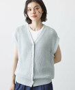 【洗える】ペーパー混ニットベスト