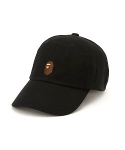 A BATHING APE APE HEAD ONE POINT CAP �A �x�C�V���O �G�C�v �X�q �L���b�v �u���b�N �x�[�W�� �O���[�� �l�C�r�[�y���������z